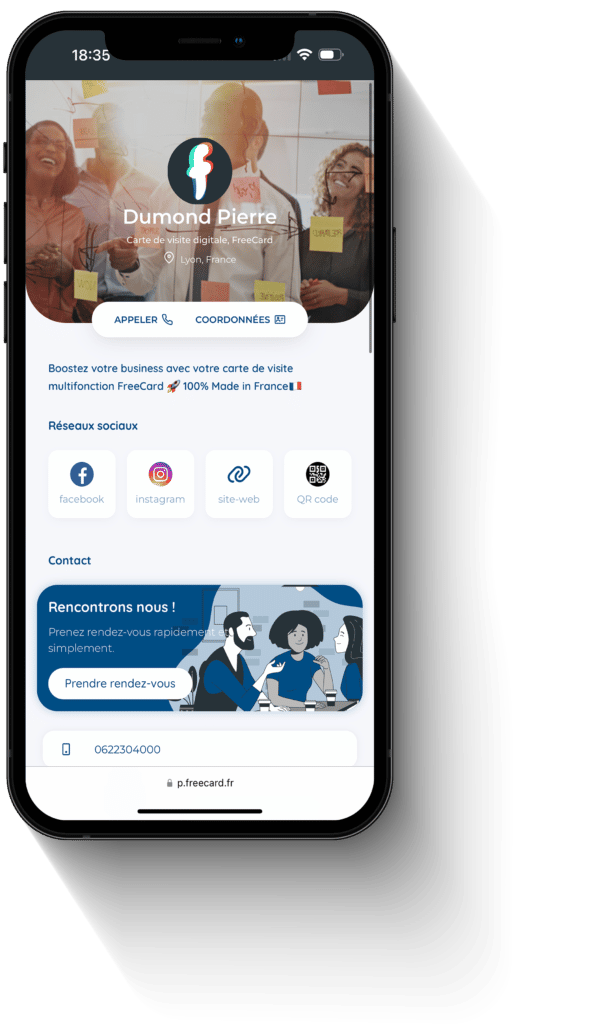 Carte de visite digitale et virtuelle pour tous les appareils